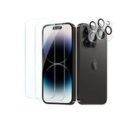 2 PIÈCES PROTECTION ÉCRAN VERRE TREMPÉ POUR IPHONE 14 PRO MAX AVEC 2 PIÈCES PROTECTEUR D'OBJECTIF DE CAMERA ARRIÈRE - TECHTA