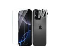 2 PIÈCES PROTECTION ÉCRAN VERRE TREMPÉ POUR IPHONE 16 PRO MAX AVEC 2 PIÈCES PROTECTEUR D'OBJECTIF DE CAMERA ARRIÈRE - TECHTA