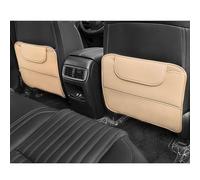 2 Pièces Protections de Siège de Voiture pour Chrysler 300c 2012-2016, Protecteur Dossier Siège Voiture Kick Mats Accessoires,Beige