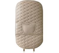 2 Pièces Protections de Sièges Arrière Voiture pour Mercedes Benz H247 GLA 2020-, Coussin de Protection de Siège de Voiture Anti-Coup de Pied Cuir,B/Long-Beige