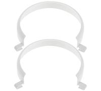 2 Pièces Protège-assiette pour Repas Assistés, Clip-on Plastique