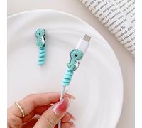 2 pièces Protège-câble de chargeur décoration dinosaure Taille UniquePolychlorures de vinyle