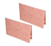 2 Pièces Protège Certificat de Naissance Pliant, Pochette Fine | Doublure Douce, Face Transparente, Compartiments Pratiques, pour Nouveaux Parents et Gestion des Dossiers