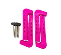 2 Pièces Protège-Lames Patins à Glace sur-Patin Sécurité Ajustable Couvre- Universel Caoutchouc Souple Adapté Femmes Filles Équipements Sports D'H, Rouge