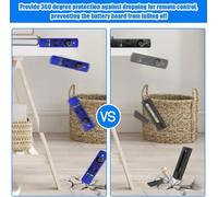 2 Pièces Protege telecommande Silicone Boîtier de télécommande pour Firestick 4K Max/Insignia/Pioneer/Omni Alexa Voice Remote Enhanced avec lanière (Vert + Turquoise Les Deux Brillent)