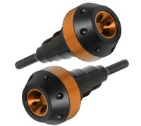 2 Pièces Protèges-Cadre Moto pour Peugeot Vivacity 50/Vivacity Electric,Boule Anti-Chute Tampons,Moteur Curseurs Contre Crash Protecteur,Barre Protection Accessoires,Orange