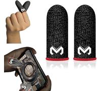 2 Pieces PUBG Mobile Game Finger Sleeve, Gaming Finger Sleeves, Mobile Phone Thumb Trigger Touchscreen, Ultra Sensitive Gloves