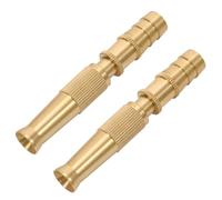 2 Pièces Pulvérisateur de Jardin en Laiton, Buse Réglable 12mm, Or | Embout Auto-étanche à Filetage, Brume Fine à Basse Pression, pour Plantes, Fleurs, Filtre