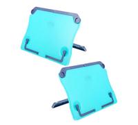 2 Pièces Pupitre Pliant pour Partitions, Support de Livre ABS Bleu | Gain de Place sur Bureau, Facile à Transporter, pour Documents et Cahiers, Usage Scolaire