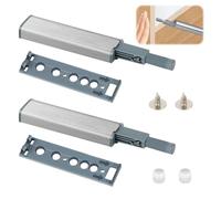 2 Pièces Push to Open Poussoir Porte Placard, Poussoir Porte Placard Push Open Porte, Fermeture Push Open Amortisseur Porte, Push to Open pour La Porte de L'armoire, Tiroir, Meuble et Placard