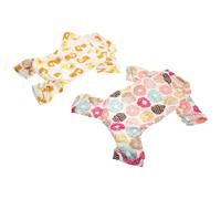 2 Pièces Pyjama pour Chien, Vête M ents Chauds en Coton | Douceur Hivernale, Lavable et Réutilisable, Coupe sans Gêne, pour Petit Chien à Maison