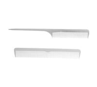 2 Pièces Queue Acier Inoxydable Lot de Antistatique pour Outil de Stylisme Professionnel Parfait pour Salons et Capillaires à Domicile