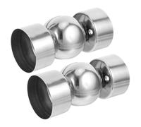 2 Pièces Raccord de Garde-corps à Angle Réglable | Acier Inoxydable, Usage Intérieur et Extérieur, Format 13, 10x6, 00x6, 00cm, Argenté