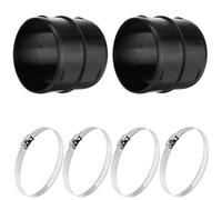 2 Pièces Raccord De Tuyau Rond De 75mm De Diamètre, Tuyau De Chauffage, Raccord De Tuyau D'Aération En Plastique, Plastique Dur Raccord De Tuyau Rond Professionnel Pour Accessoires De Chauffage