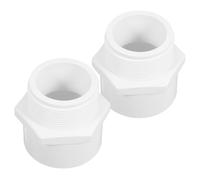 2 Pièces Raccord Fileté Mâle Npt en PVC Adaptateur Plomberie | Résistance aux Chocs Élevée, Installation Facile, pour Réseaux Enterrés D’arrosage et Usage Domestique