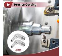 2 Pièces Raccords À Barbe Pour Air Eau Huile Gaz Carburant 1/4" Mâle Bspt Connecteur En Acier Inoxydable 5/16" Od Ton Argent 304 En Acier Inoxydable