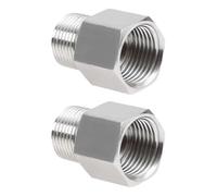2 pièces raccords de transition pratiques en acier inoxydable renforcé G1 / 4 femelle N1 connecteurs de tuyaux filetés mâles connecteurs de tuyaux filetés