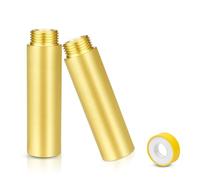 2 Pièces Rallonge de Robinet 1" x 80mm, DN25 (1" IG x 1" AG) Laiton Rallonge de Robinet, Laiton Rallonge Filetée, Rallonge de Robinet Fitting pour l'Installation de Chauffage et d'Eau Potable