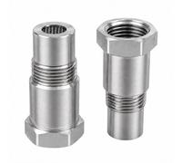 2 Pièces Rallonges de Capteur Détrompeur Lambda M18 x 1,5 Capteur D'Oxygène | 46MM Extender Entretoise,Détrompeur Sonde Lambda en Acier Inoxydable Automobile, O2 Filtre Lambda pour Systèmes d’Échappement