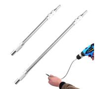 2 Pièces Rallonges Flexibles de Foret, Flexible Rallonge Renvoi d'Angle Visseuse, Tournevis Flexible, Rallonge Embout Visseuse pour Espaces Restreints, 1/4" Tige Hexagonale, 200 mm et 300 mm