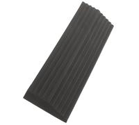2 Pièces Rampe de Seuil pour Aspirateur Robot, en Plastique Noir | Pontage des Seuils, Surface Texturée à Rainures, Usage Porte et Transition Carrelage Bois