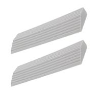 2 Pièces Rampe de Seuil pour Robot Aspirateur, Caoutchouc Tpe | Surface à Relief, Conception Modulaire Emboîtable, Franchissement Stable des Rebords, Adaptée aux Entrées Domestiques