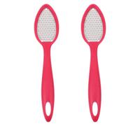 2 Pièces Râpe à Pieds en Métal pour Pédicure Professionnelle | Acier Inoxydable 304 et Abs, Nettoyage Facile, Maniement D’une Main, pour Talons Fissurés, Salon