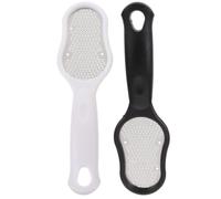 2 Pièces Râpe à Pieds pour Pédicure, Manche Long, Acier Inoxydable | Élimine Peau Sèche et Dure, pour Talons et Pieds, Corps Abs, Plusieurs Styles Style Aléatoire