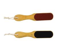 2 Pièces Râpe pour Pédicure Double Face, Éliminateur de Callosités | Surface Rouge et Noire, Grain Fin D’un Côté, Grain Grossier de L’opposé, pour Pieds et Talons Couleur Aléatoire