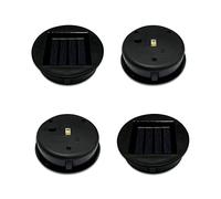 2 pièces rechange pour lampe solaire ; boîtier batterie solaire, accessoires électroniques lanterne, ampoules LED ; convient suspension extérieure, le jardin,décoration cour (lumière blanche chaude)