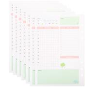 2 Pièces Recharges de Papier à 6 Trous A5 pour Agenda