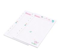 2 Pièces Recharges de Papier à 6 Trous A5 pour Agenda et Cahier