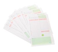 2 Pièces Recharges de Papier A5 à 6 Trous Colorées, pour Agenda