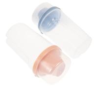 2 Pièces Récipient à Poudre Lessive PP 1000ml Léger, Orange et | Pratique et Sécurisé, Surface Polie, Bords Lisses, pour Restaurant et Dortoir, Contenu Vide