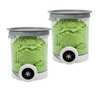 2 Pièces Récipients Compatibles avec Ninja Swirl by CREAMi Sorbetière et machine NC701EU NC700 Series, Pots à Glace pour Ninja Creamy Swirl Accessoire, Sans BPA et Lave-vaisselle