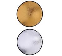 2 Pièces Réflecteur de Lumière Rond 30cm, Nylon Argenté | Usage Intérieur ou Extérieur, pour Prises Détaillées, Tissu Enduit Réfléchissant, Léger et Pliable