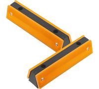 2 Pièces Réflecteur Routier en Polycarbonate Rectangulaire | Installation Facile, Usage Garage et Autoroute, Forte Réflexion, Balise de Guidage pour Voie