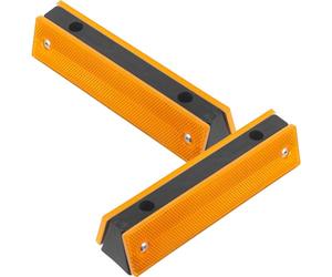 2 Pièces Réflecteur Routier en Polycarbonate Rectangulaire | Installation Facile, Usage Garage et Autoroute, Forte Réflexion, Balise de Guidage pour Voie