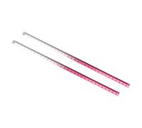 2 pièces règle colorée règles acryliques ensemble de règle de mesure claire et droite avec des centimètres en pouces pour les bureaux à domicile en helle métrique et en pouces
