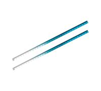 2 pièces règle colorée règles acryliques ensemble de règle de mesure claire et droite avec des centimètres en pouces pour les bureaux à domicile en helle métrique et en pouces