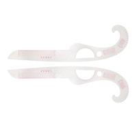2 Pièces Règle de Couture en Plastique, Courbe et Modification | Plastique Souple, Surface Lisse sans Bavure, pour Papier Patron et Ateliers de Couture