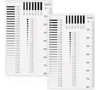 2 pièces Règle De Fissure Règle De Fissure Moniteur De Fissures, de Jauge de Fissure Matériel d'Expert pour l'Évaluation Immobilière idéal pour les artisans et les évaluateurs