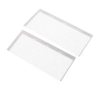 2 Pièces Règle de Peinture Strass 1020 Acier Inoxydable Grilles | Maille Anticolle, Alignement Droit et Régulier, pour Strass Ronds et Perles, Argenté
