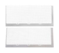 2 Pièces Règle de Peinture Strass en Acier Inoxydable, 1020 | Outil de Positionnement pour Perles et Strass Ronds, Argenté, Projets de Broderie, Lot