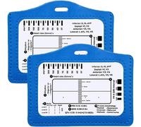 2 Pièces Règle Ecg Transparente/Carte Ecg Simplifiée En Suivant Un Plan En 7 Étapes,Idéal Pour Les Étudiants,Les Ambulanciers,Les Infirmières-Avec Porte-Cartes