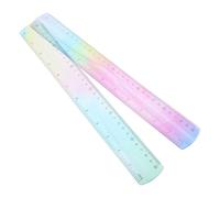 2 Pièces Règle Flexible Colorée 30cm en PVC, Outil de Dessin Incassable e Géométrie, Usage Bureau et Étudiants D’architecture, Lisible sur Papier et Mousse