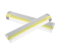 2 Pièces Règle Loupe 2x en Acrylique Transparente avec Guide | Bande Grossissante de 6 Pouces, Trait de Guidage Intégré, pour Documents et Instructions au Bureau