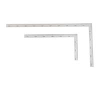 2 Pièces Règle Multifonction en Acier Inoxydable | Équerre Combinée Menuisier, Fausse Equerre Menuisier, Claire Graduation, , Argenté