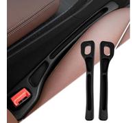 2 Pièces Remplissage de Siège de Voiture, Car Seat Gap Filler, Siège Voiture Gap Filler, Bouchon D'espacement de Siège de Voiture, Évite la Chute de Petits Objets dans l'Espace (Noir)