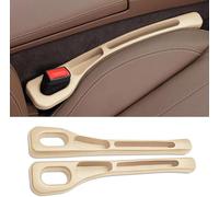 2 Pièces Remplisseur d'espace siège Voiture pour Suzuki Swift 2010-2024 2025 2026, Remplissage Gap Espace Bouchage, Anti-Fuite Rangement Boîte Accessoires,Beige